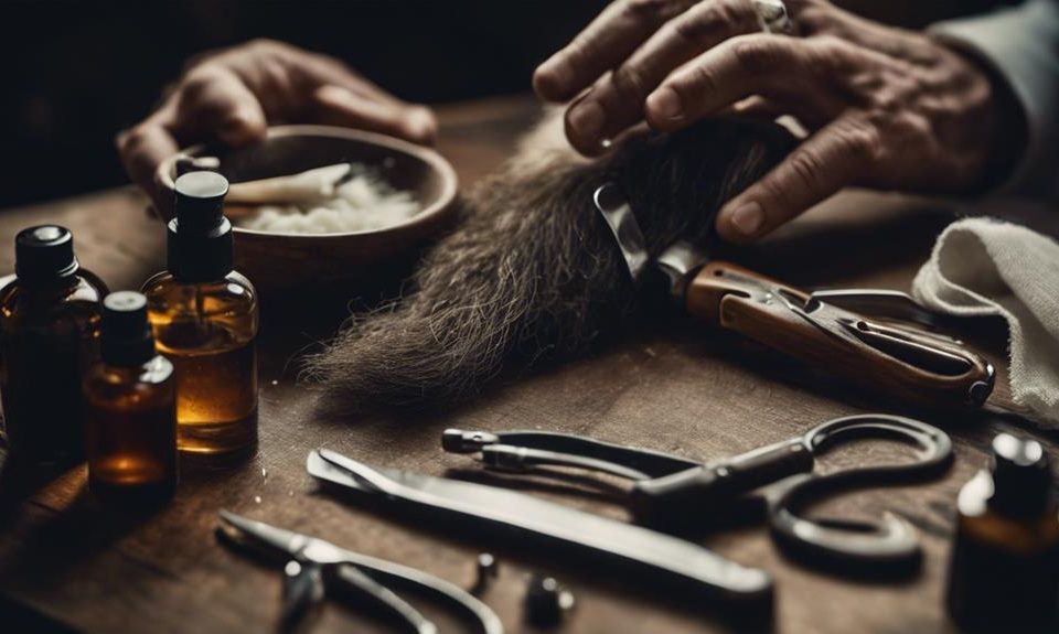 bartpflege werkzeuge und techniken